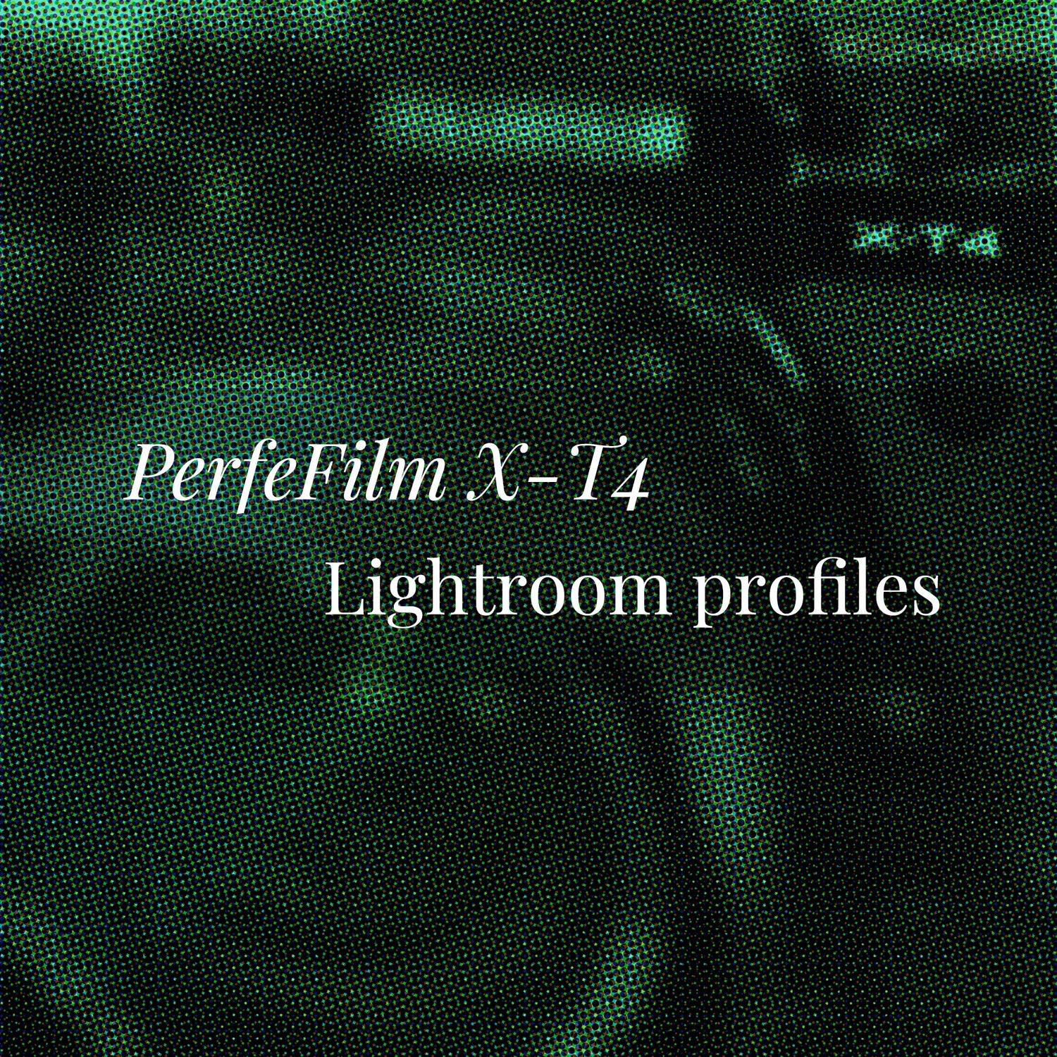 PerfeFilm X-T4 Lightroom 色彩配置文件,  单一相机授权。模拟 Fujifilm X-T4 色彩