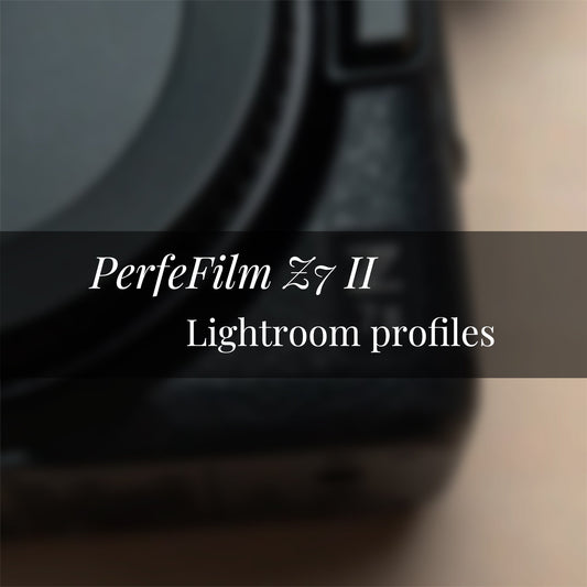 PerfeFilm Z7 II Lighroom 色彩配置文件,  单一相机授权。模拟 Nikon Z7 II 色彩