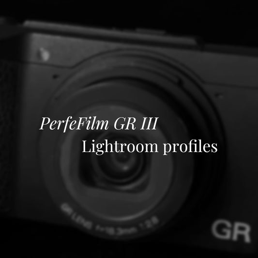 PerfeFilm GRIII Lighroom 色彩配置文件,  单一相机授权。模拟 Ricoh GRIII 色彩