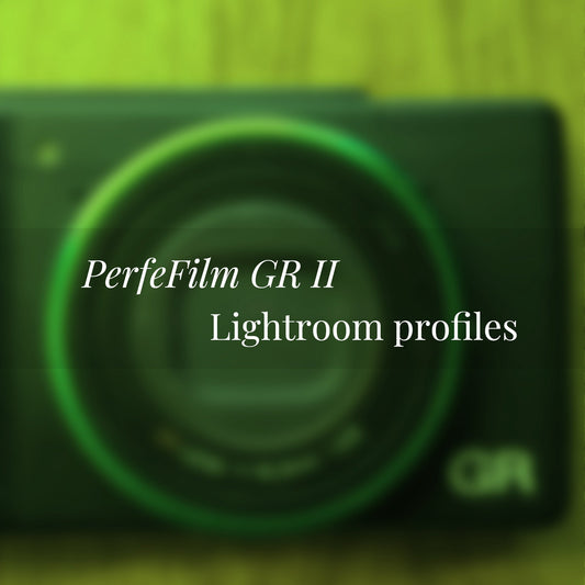 PerfeFilm GRII Lighroom 色彩配置文件, 单一相机授权。模拟 Ricoh GRII 色彩
